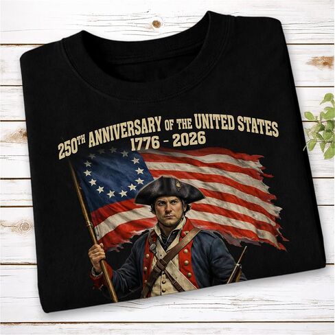 Custom Name Descendant of a Patriot Shirt – Personalized USA 250th Anniversary Shirts, America 250 Patriotic 1776-2026 Freedom Tee, American Veteran Heritage Gift in Saudi Arabia