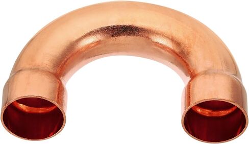 PATIKIL 1/2 Inch ID Copper Pipe Fittings, 6 Pcs 180 Degree Return Bend Copper Pipe Sweat Welding Solder Connection for HVAC Air Conditioning Hydraulic in Saudi Arabia