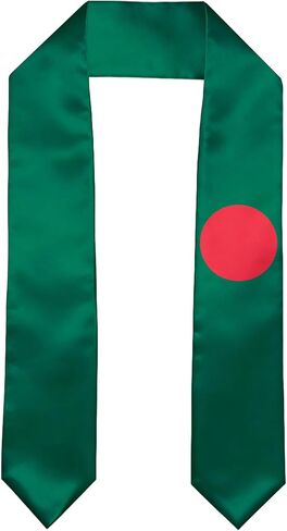 SNUWITH Algeria Flag Graduation Sash/Stole/Scarf 180X13CM Double Sided for Study Aboard International Students Graduation Decoration Item Gift in Kuwait