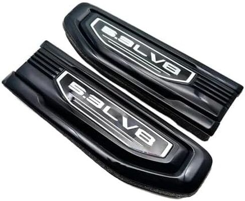 2 Pack 5.3L V8 Vent Emblems Driver Passenger Badge Nameplate Kit Compatible with 2019-2025 GMC Sierra GM 86532087 84926563 (Black Chrome) in Saudi Arabia