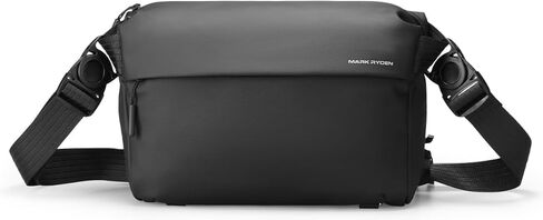 حقيبة كروس للرجال من مارك رايدن، حقيبة حبال سعة 6 لتر وحقيبة كتف مع إبزيم دوار مغناطيسي، حقيبة مراسلة مقاومة للماء تناسب جهاز iPad مقاس 10 بوصات، خفيفة الوزن للصالة الرياضية، والعمل، وركوب الدراجات، والسفر، والمشي لمسافات طويلة، والتنقل in Kuwait