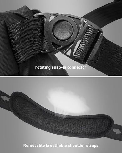 حقيبة كروس للرجال من مارك رايدن، حقيبة حبال سعة 6 لتر وحقيبة كتف مع إبزيم دوار مغناطيسي، حقيبة مراسلة مقاومة للماء تناسب جهاز iPad مقاس 10 بوصات، خفيفة الوزن للصالة الرياضية، والعمل، وركوب الدراجات، والسفر، والمشي لمسافات طويلة، والتنقل in Kuwait