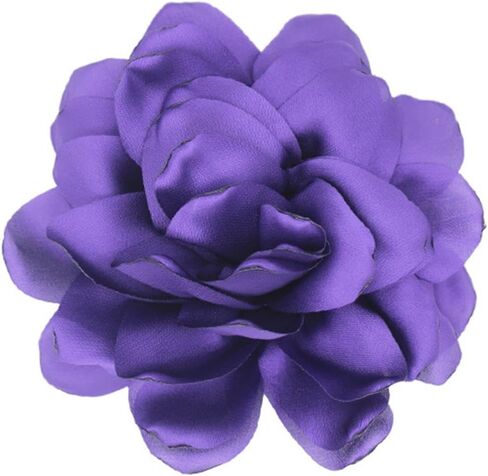 Large Rose Flower Brooches Dainty Satin Big Camellia Brooch Pins for Women Duckbill Clips Wedding Prom Banquet Party Jewelry in Saudi Arabia