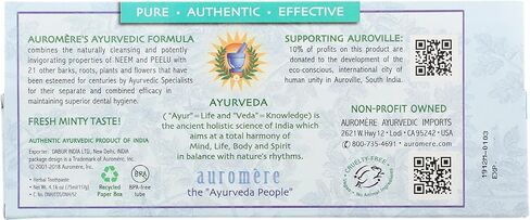 Auromere Freshmint Herbal Toothpaste, 4.16 Oz in Kuwait