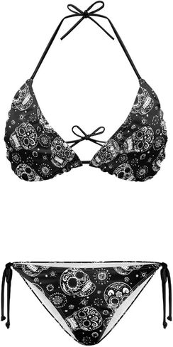 Women String Bikini Swimsuits Triangle Halter Swimsuits 2 Piece Cheeky Brazilian Bathing Suits in Saudi Arabia