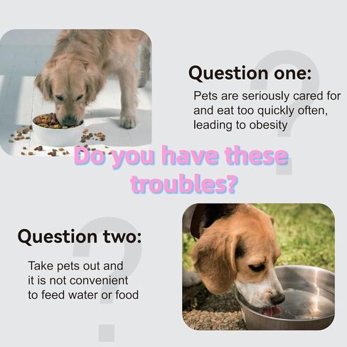 أوعية للكلاب قابلة للطي للسفر، مجموعة أوعية طعام ومياه محمولة للكلاب، أوعية سيليكون قابلة للطي للجراء، إكسسوارات سفر لطيفة وخفيفة الوزن للحيوانات الأليفة الأساسية باللون الوردي in Kuwait