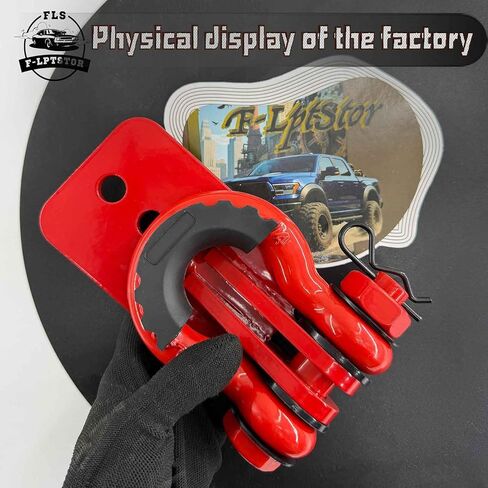 Heavy-Duty Front Tow Hooks, Compatible with Tacoma 2024-2026, 4Runner 2025-2026, and Land Cruiser 250 2024-2025 (Without Front Spoiler), 2-Pack, Flame Red. in Kuwait