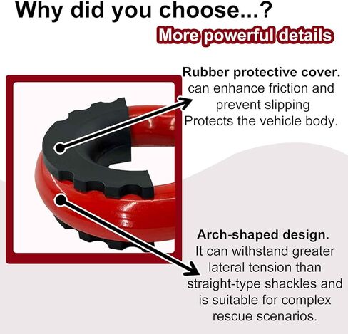 Heavy-Duty Front Tow Hooks, Compatible with Tacoma 2024-2026, 4Runner 2025-2026, and Land Cruiser 250 2024-2025 (Without Front Spoiler), 2-Pack, Flame Red. in Kuwait