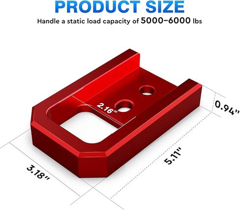MICTUNING Upgraded Front Tow Hooks, Premium Aluminum with Stylish High-Appearance, Perfect Compatible with Tacoma 2024-2026/4Runner 2025-2026/Land Cruiser 250 2024-2025(Red) in Saudi Arabia