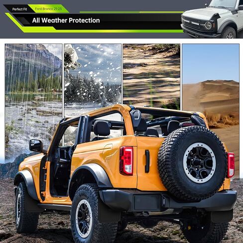 Mud Flaps Compatible with Ford Bronco 2021-2023 2/4 Door, Front Rear Tire Mud Guards Fender Flares,Wheel Splash Guard Function Upgrade Accessories, Black 4PCS (Not fit Bronco Sport,Sasquatch badlands) in Saudi Arabia