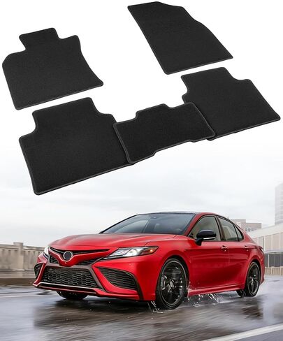 Plush Floor Mats for Toyota Camry 2018-2024,All Weather Protector Row Liner,Anti-Slip Custom Full Set Car Interior Accessories 2019 2020 2021 2022 2023 in Saudi Arabia