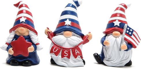 Hodao Patriotic Decorations Summer Home Decor Gnome Decorations for Home Memorial Day Decorations 4 of July Decor in Kuwait