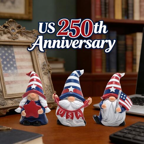 Hodao Patriotic Decorations Summer Home Decor Gnome Decorations for Home Memorial Day Decorations 4 of July Decor in Kuwait