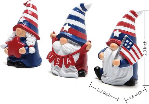 Hodao Patriotic Decorations Summer Home Decor Gnome Decorations for Home Memorial Day Decorations 4 of July Decor in Kuwait