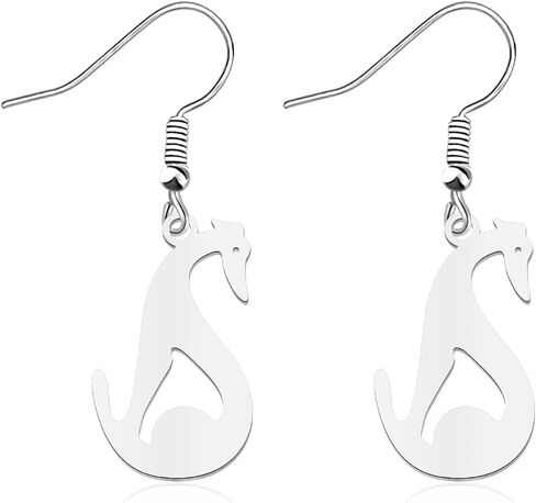 OKEYCH Whippet Lover Gift Whippet Shape أقراط من يحب Whippet Jewelry Whippet Dog Mom Gift in Saudi Arabia