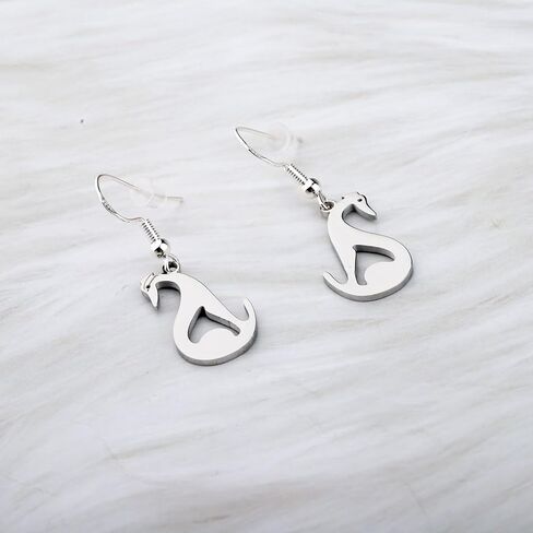 OKEYCH Whippet Lover Gift Whippet Shape أقراط من يحب Whippet Jewelry Whippet Dog Mom Gift in Saudi Arabia