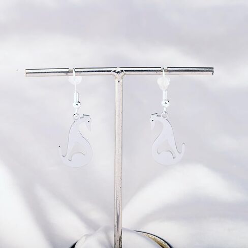 OKEYCH Whippet Lover Gift Whippet Shape أقراط من يحب Whippet Jewelry Whippet Dog Mom Gift in Saudi Arabia