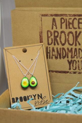 Avocado Necklace Set Gift for Couples | Avocado Jewelry Best Friend Gift in Saudi Arabia