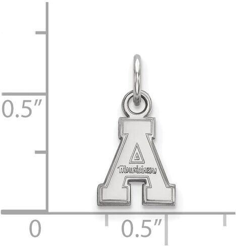 Sterling Silver LogoArt Appalachian State University XS Pendant in Saudi Arabia