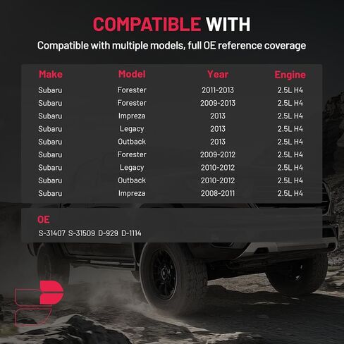 مجموعة الفرامل الأمامية والخلفية BDFHYK متوافقة مع Subaru Forester 09-13، Impreza 2013، Outback 10-12، Legacy 10-13، دوارات الفرامل المشقوقة ووسادات الفرامل السيراميكية، استبدل S-31407، S-31509، D-929 in Kuwait