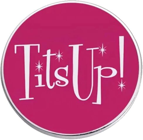 Tits Up! Marvelous Comedy TV Show Funny Comedian Woman Wife 1.2" Enamel Pin Badge in Saudi Arabia