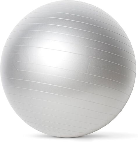 CAP Barbell HHE-S065B Cap Fitness Gym Ball, Silver, 65cm in Kuwait