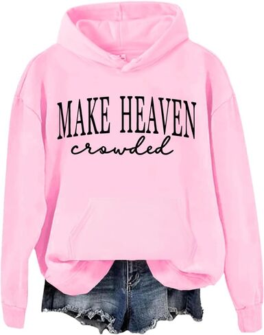 Make Heaven Crowded Sweatshirt Make Heaven Crowded Sweatshirts Christian Clothing For Women Men in Saudi Arabia