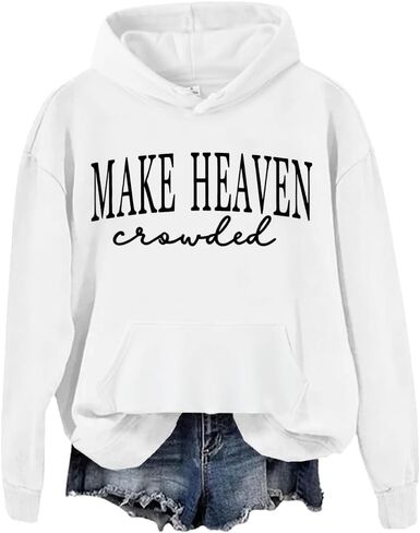 Make Heaven Crowded Sweatshirt Make Heaven Crowded Sweatshirts Christian Clothing For Women Men in Saudi Arabia