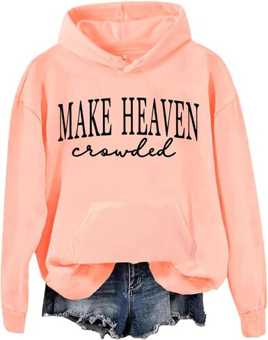 Make Heaven Crowded Sweatshirt Make Heaven Crowded Sweatshirts Christian Clothing For Women Men in Saudi Arabia