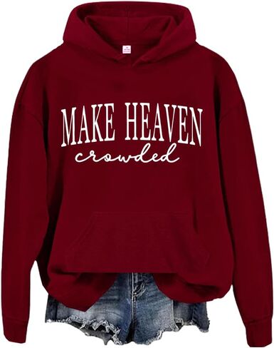 Make Heaven Crowded Sweatshirt Make Heaven Crowded Sweatshirts Christian Clothing For Women Men in Saudi Arabia