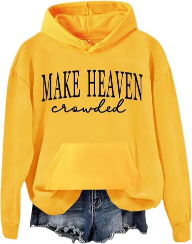Make Heaven Crowded Sweatshirt Make Heaven Crowded Sweatshirts Christian Clothing For Women Men in Saudi Arabia