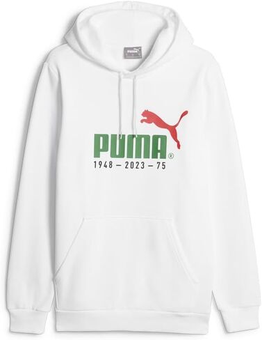 PUMA Mens No. 1 Logo Celebration Hoodie Casual Outerwear Casual - White in Saudi Arabia
