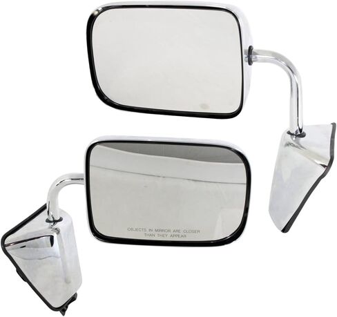 Garage-Pro المرايا الجانبية للسائق والركاب ضبط يدوي لدودج W250 D250 D150 D350 W350 W150 Ramcharger 1988-1993، كروم، استبدال المرآة الجانبية للسائق in Kuwait