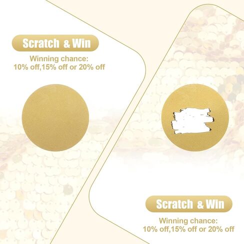 1000 Pcs 1 Inch Round Scratch Off Stickers, Self Adhesive Scratch Off Stickers, Circle DIY Sticker for Gender Reveal Reward Programs Lottery Tickets(Gold) in Saudi Arabia