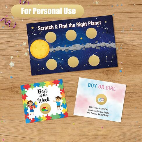1000 Pcs 1 Inch Round Scratch Off Stickers, Self Adhesive Scratch Off Stickers, Circle DIY Sticker for Gender Reveal Reward Programs Lottery Tickets(Gold) in Saudi Arabia