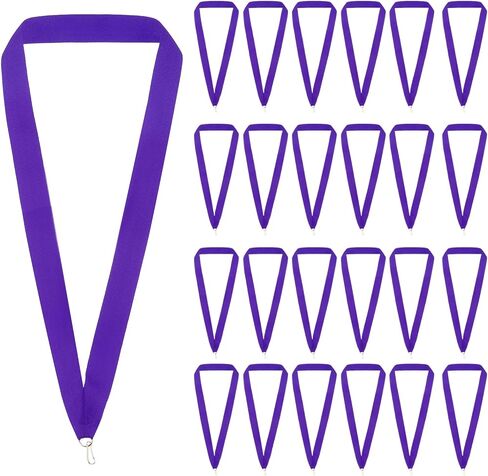 PATIKIL Award Neck Ribbons with Snap Clips, 66 Pack Polyester Medal Lanyards Blank Award Ribbon for Competitions Achievement Sports Party, Pink in Saudi Arabia
