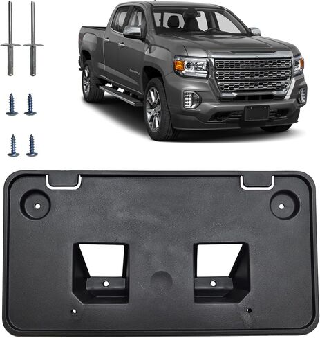 Front Bumper License Plate Frame Bracket Holder Fits for GMC Canyon 2021 2022 Replace GM1068214 84461482 in Saudi Arabia
