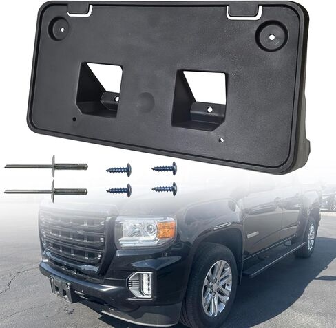 Front Bumper License Plate Frame Bracket Holder Fits for GMC Canyon 2021 2022 Replace GM1068214 84461482 in Saudi Arabia