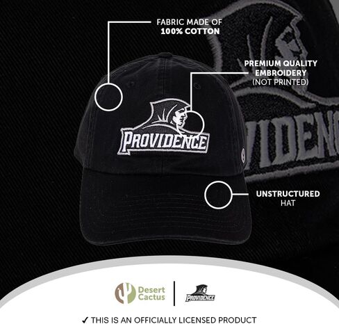 Desert Cactus Providence College Baseball Hat Friars PC Brimmed Embroirderd Hats Cap Adjustable Cloth Strap Adult (Style E) Gray in Saudi Arabia