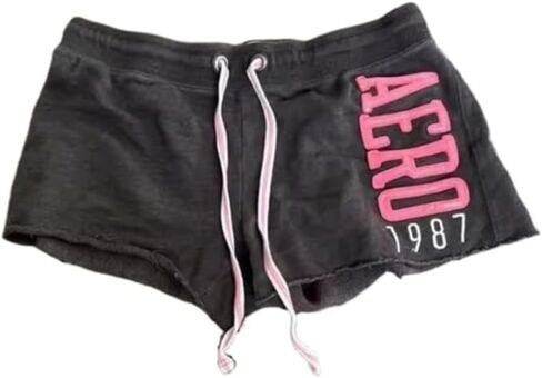 Y2k بوكسر نسائي شورت غنيمة SweatShorts نسائي واسع الساق جيرسي SweatShorts عصري (أزرق، متوسط) in Saudi Arabia