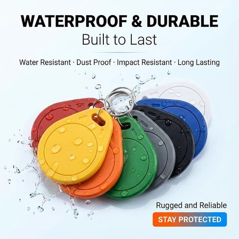 علامات NFC Tag215 NFC Keytags أسود NFC fob قابل لإعادة الكتابة NFC 215 بطاقة عمل NFC قابلة للبرمجة NFC Tag 504 بايت ذاكرة، متوافقة مع Android وiPhones (NFC215colorful) in Kuwait