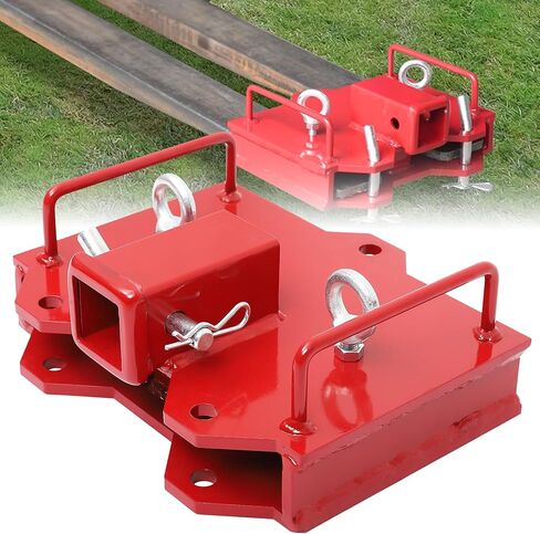 مرفق وصلة وصلة مقطورة رافعة شوكية مزدوجة من YINTATECH، سعة سحب 6500 رطل بواسطة جهاز استقبال 2 بوصة، يناسب الشوكات التي يصل عرضها إلى 5.5 بوصة in Kuwait