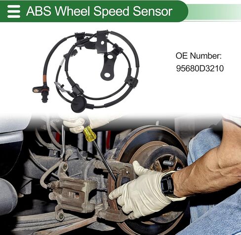 ABS عجلة السرعة الاستشعار ABS الاستشعار نظام الفرامل المضادة للانغلاق الاستشعار رقم 95680D3210 لشركة هيونداي توكسون 4WD 2016-2021 1 قطعة الخلفية اليسرى in Kuwait