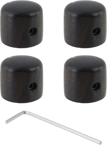 FarBoat 4Pcs Guitar Volume Tone Control Knob UFO Shape for LP Electric Guitar (Black and Gold) in Saudi Arabia