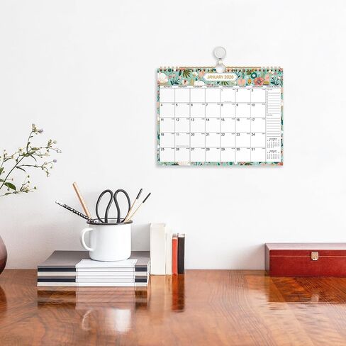 2026-2027 Wall Calendar - 2026 Calendar from Jan. 2026 - Dec. 2026, Wall Calendars 8.5 x 11 with Julian Dates, Twin-Wire Binding in Saudi Arabia
