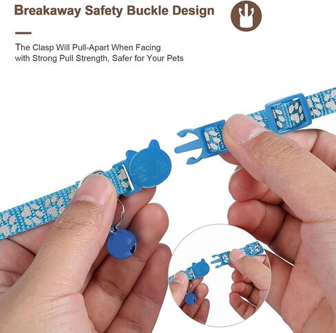 جهاز تعقب GPS للقطط، جهاز تعقب صغير للحيوانات الأليفة بنظام GPS مع طوق، طوق تعقب القطط المقاوم للماء IPX8، بدون رسوم شهرية، يعمل مع Apple Find My (iOS فقط)، أجهزة تعقب ذكية للحيوانات الأليفة -Blue-5 in Kuwait