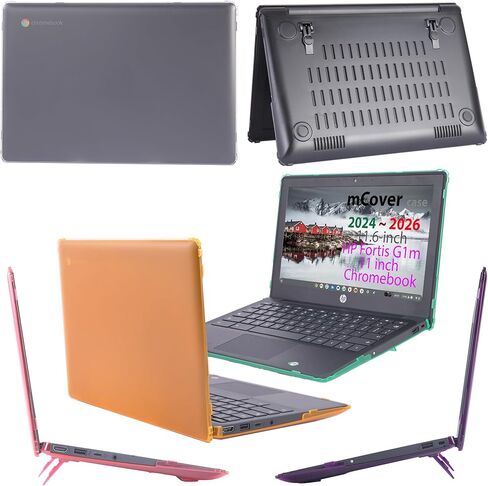 mCover Case ONLY Compatible for 2024-2026 11.6" HP Fortis G1m 11 Clamshell or Fortis Flip G1m 11 2-in-1 Chromebook (NOT Fitting Any Other HP Models)- Clear in Saudi Arabia