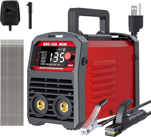 Stick Welder 250 Amp 110V Mini LED Display Digital Inverter IGBT Welding Machine，MMA arc Welder Machine dc Inverter Welder with Digital Display Portable Welding Machine in Saudi Arabia