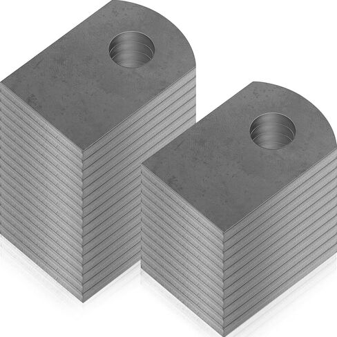 Dunzy Steel Weld Tab 1" W, 1 1/2" H, 3/8" Hole, 1/8" Thickness Steel Flat Tab Brackets Weld on Light Tabs for Steel Projects Needing to Be Anchored, Mild Steel for Easy Welding (50 Pcs) in Saudi Arabia