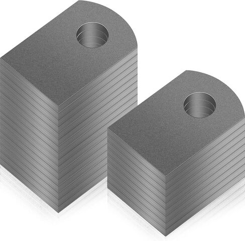 Dunzy Steel Weld Tab 1" W, 1 1/2" H, 3/8" Hole, 1/8" Thickness Steel Flat Tab Brackets Weld on Light Tabs for Steel Projects Needing to Be Anchored, Mild Steel for Easy Welding (50 Pcs) in Kuwait